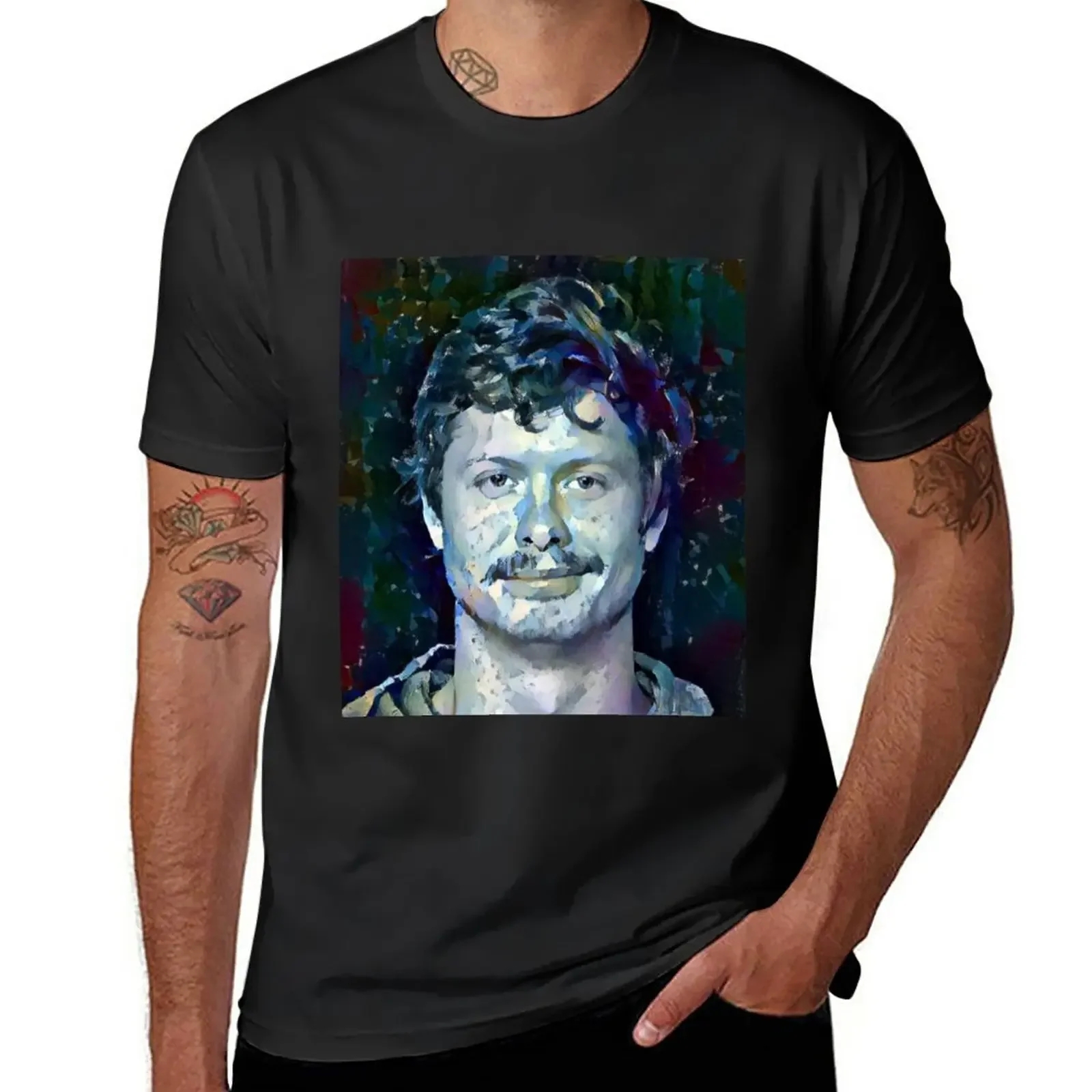 Anders Holm Eccleston Portrait T-Shirt Short sleeve tee quick-drying mens graphic t-shirts pack