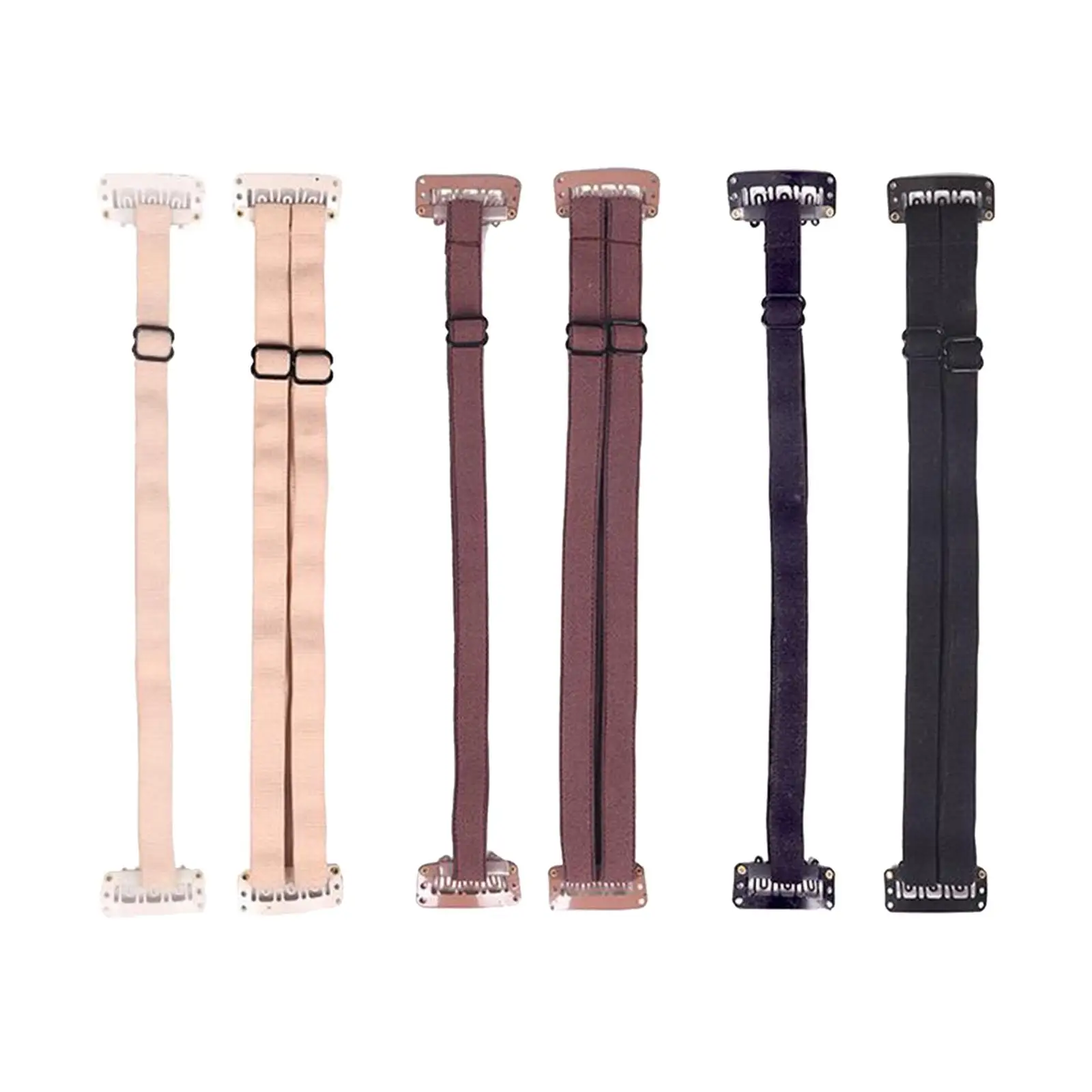 أشرطة تمدد من النايلون لرفع العينين والحواجب مشبك Bb شريط مرن مطاط قابل للتعديل لأشرطة الوجه المضادة للتجاعيد للشعر