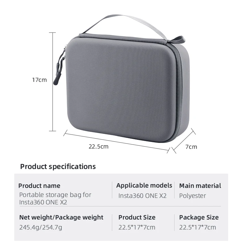 Storage Bag For Insta360 ONE X2 Panoramic Camera Handbag Portable Waterproof Carrying Case Box For Insta360 ONE X2
