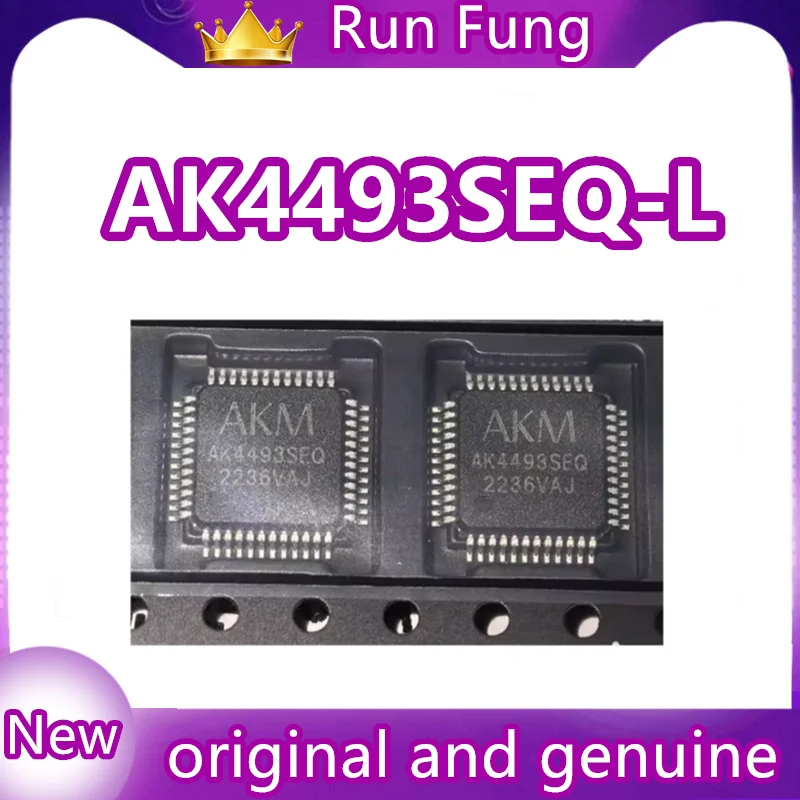 AK4493 AK4493SEQ AK4493SEQ-L LQFP48 2-channel 123db 1pcs/lot