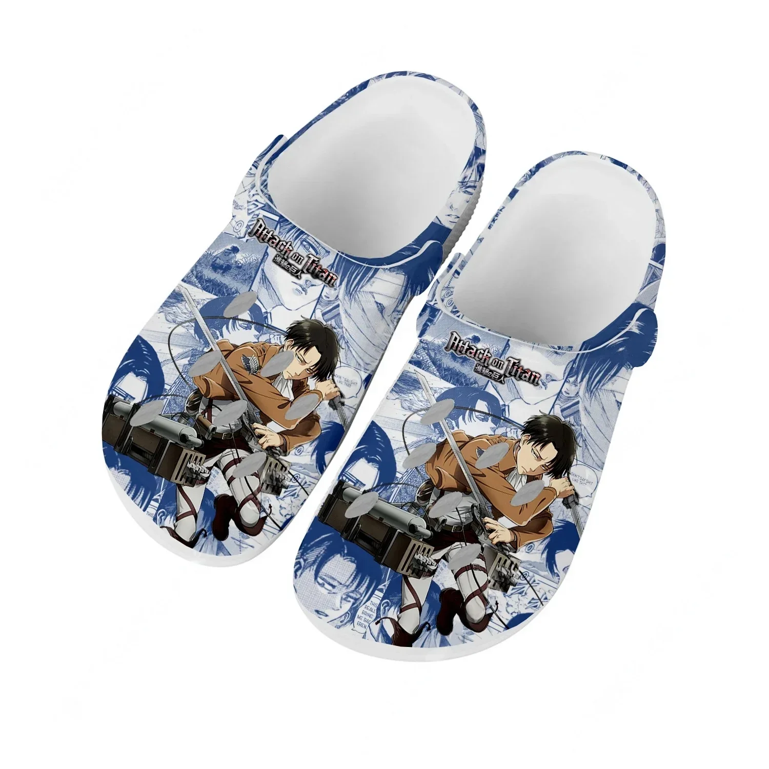 Attack on Titan Levi Ackerman Sandals Men Women Teenager Fashion Water Shoes Garden Breathable Comfort Beach Slippers