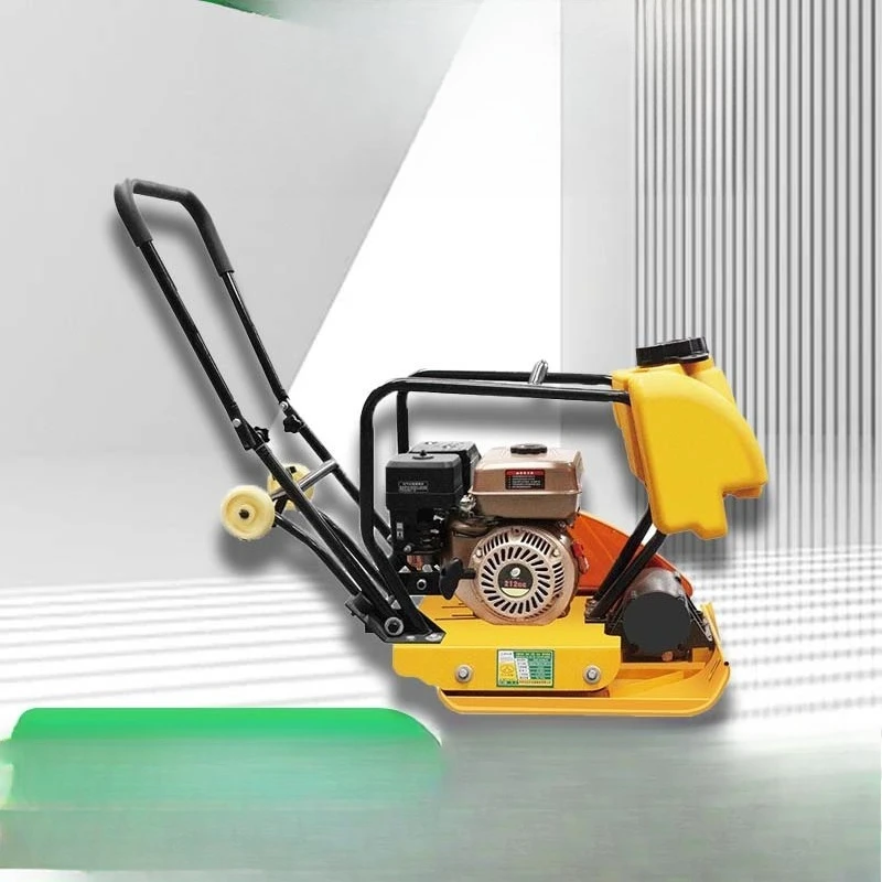 Small Vibration Plate Compactor Hand-held Electric Ground Compactor Asphalt Pavement Foundation Bidirectional Compaction