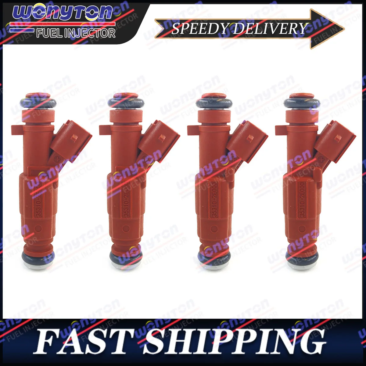 4PCS  Fuel Injectors 35310-2E000 For 2011-2017 Hyundai Kia Soul 1.8L 2.0L