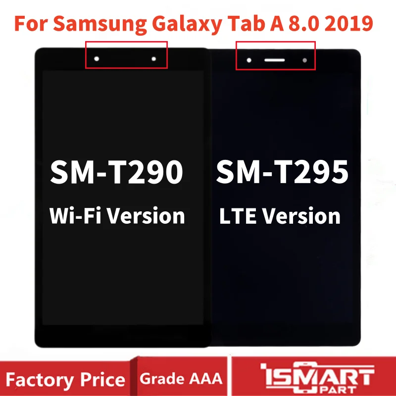 

8,0 "для Samsung Galaxy Tab A 8.0 2019, ЖК-дисплей T290 T295, сенсорный дигитайзер в сборе, SM-T290 SM-T295, запасные части для экрана