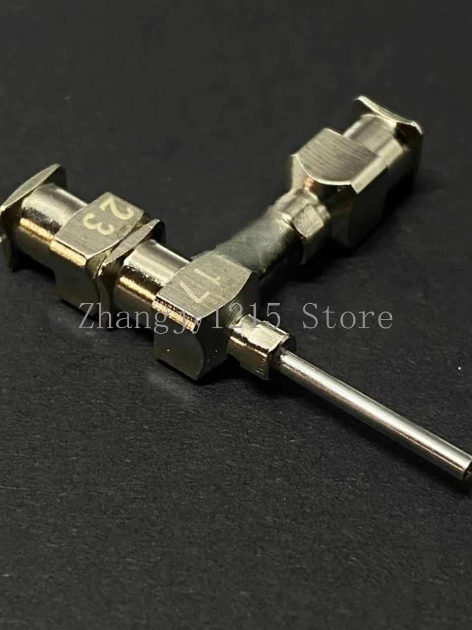 Electrospinning coaxial needle double needle seat flush inside and outside 3D printing molten wet core core hollow fiber