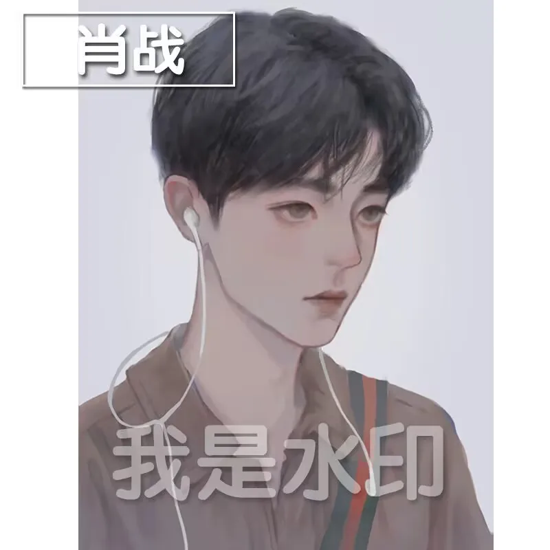 

Звезда Сяо Чжань, подарок на день рождения с двусторонним плакатом, адаптированным из манги, изготовленным из акрилового украшения стола.