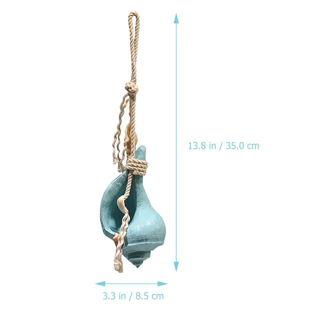 

Resin Conch Pendant Beach Hanging Decoration Ocean Wall Art Sculpture Home Accessories Simulated Seashell Decor