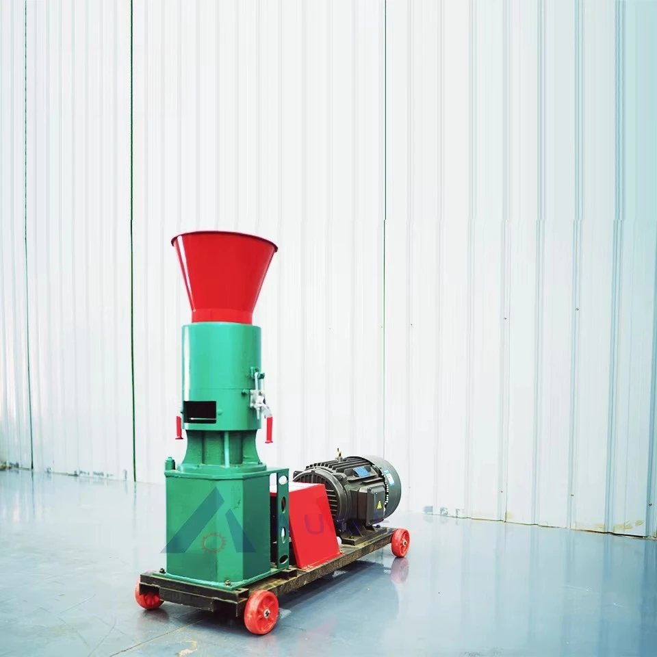 1 Ton/h Industrial Alfalfa Meal Pellet Mill, Farm Animal Feed Pellet Making Processing Machine