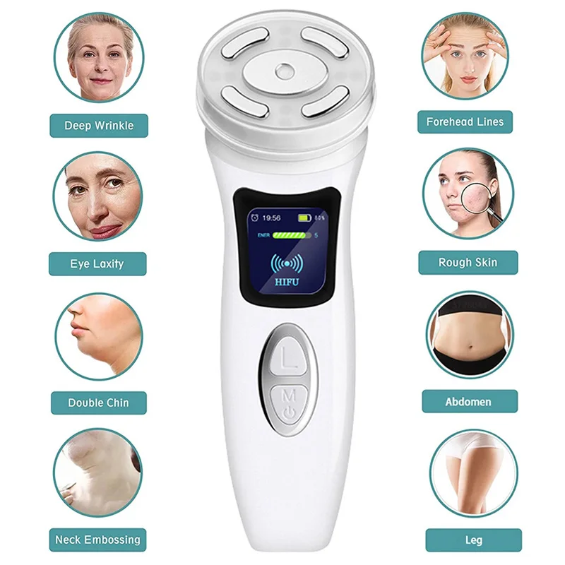 Wireless Rechargeable MINI HIFU 4.0 Lifting Machine 4 In 1 Ultrasound Anti-aging Facial Massager Skin Tightening Skincare Device