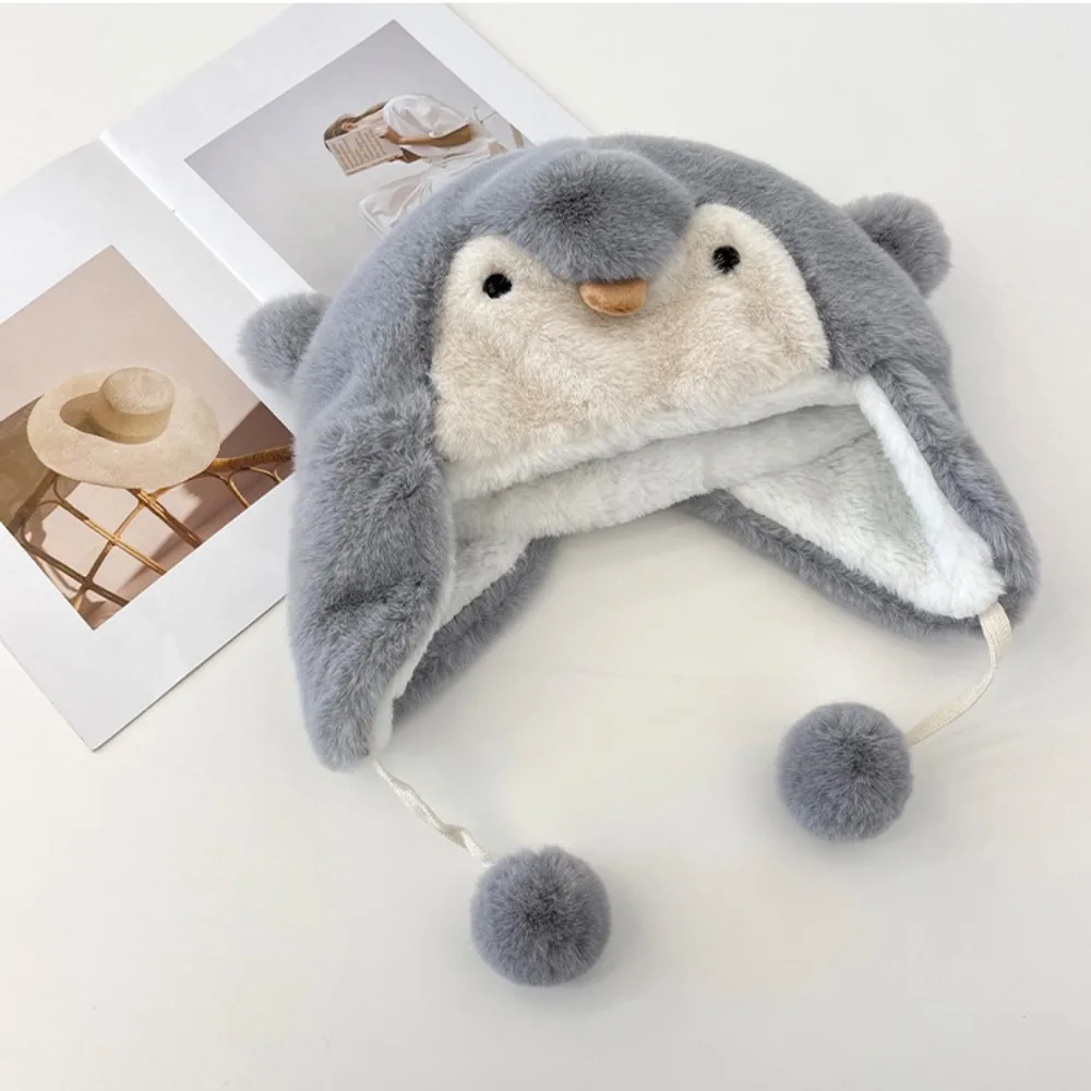 doce-bonito-pinguim-earflap-chapeu-protecao-contra-frio-engrossado-chapeu-de-pelucia-a-prova-de-vento-inverno-quente-pulover-chapeu-ciclismo