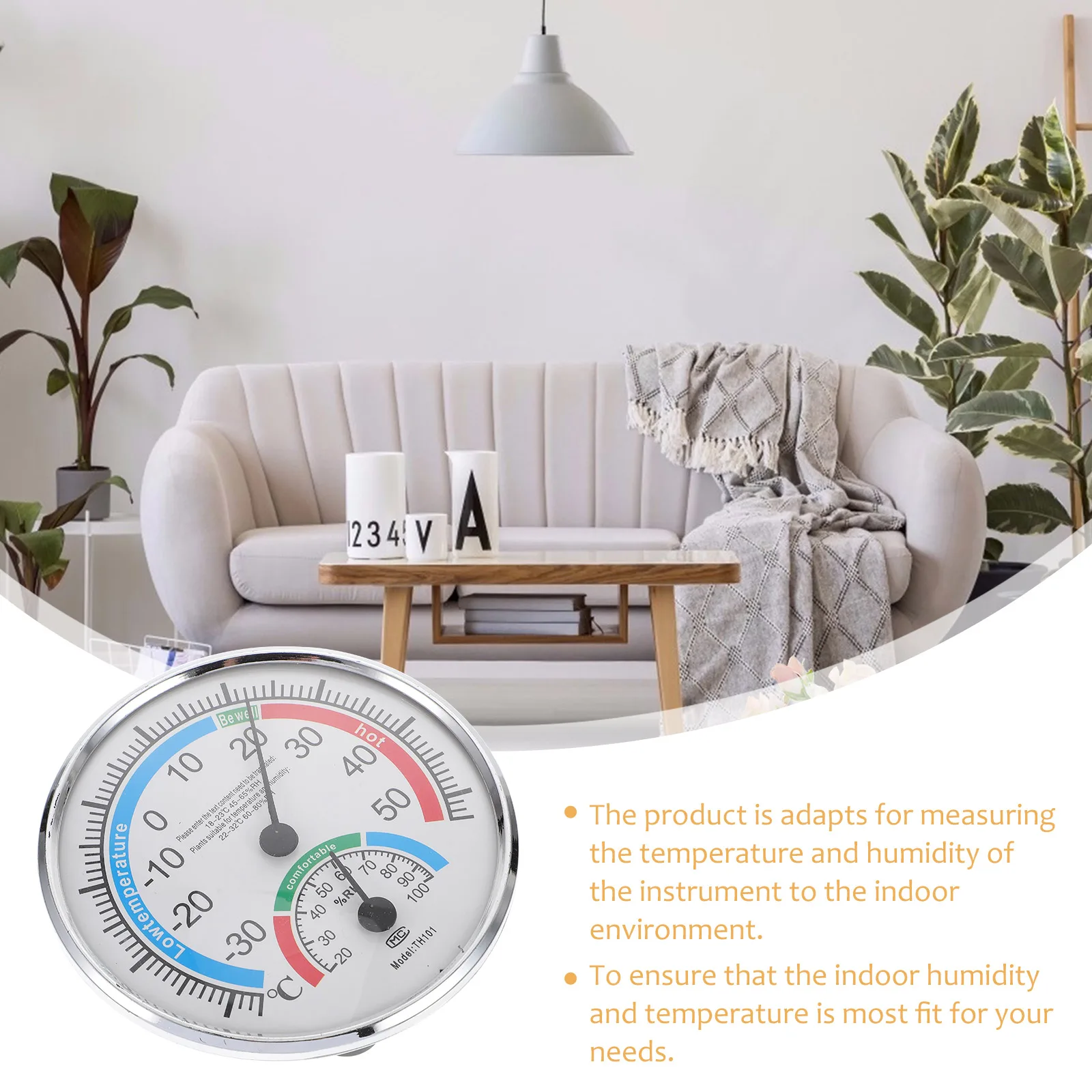 

Hygrometer Weather Hygrometers Outdoor Indoor Thermometer Temperature Gauge for House Thermohygro Humidity