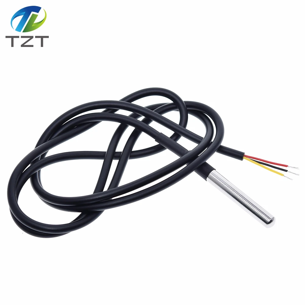 DS1820 Stainless steel package Waterproof DS18b20 temperature probe temperature sensor 18B20 For Arduino