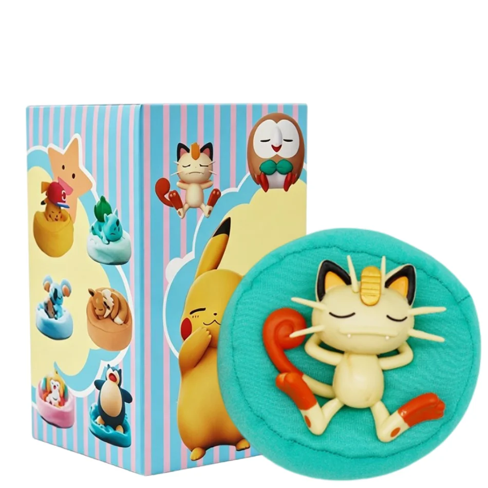 Anime Pokémon Blind Box Modellfigur 1-12 Stück Pikachu Schlaf-Serie Innenraumfigur Schlafende Position Spielzeug Geschenk für Freunde – Detail 18