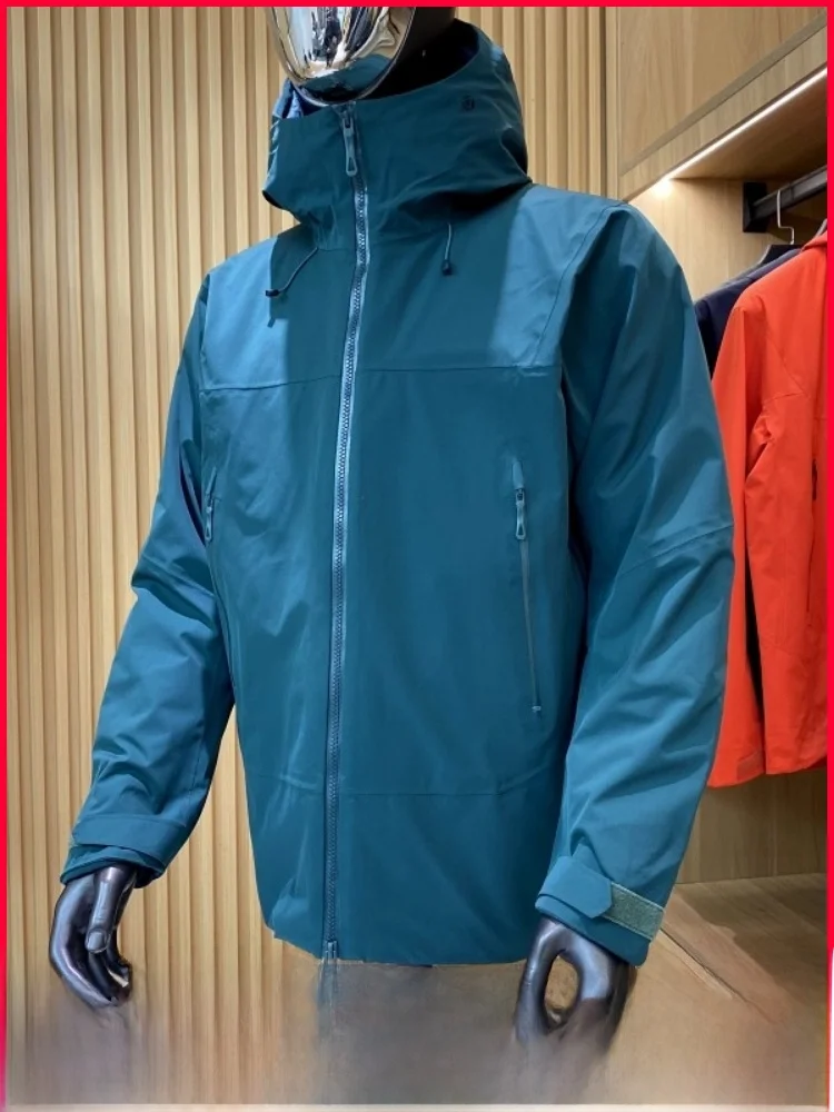 

High-End Men's down Jaet Winter Warmth Waterproof Hardell Zipper Design Polyester Fiber Outdoor Sle Hooded Coat