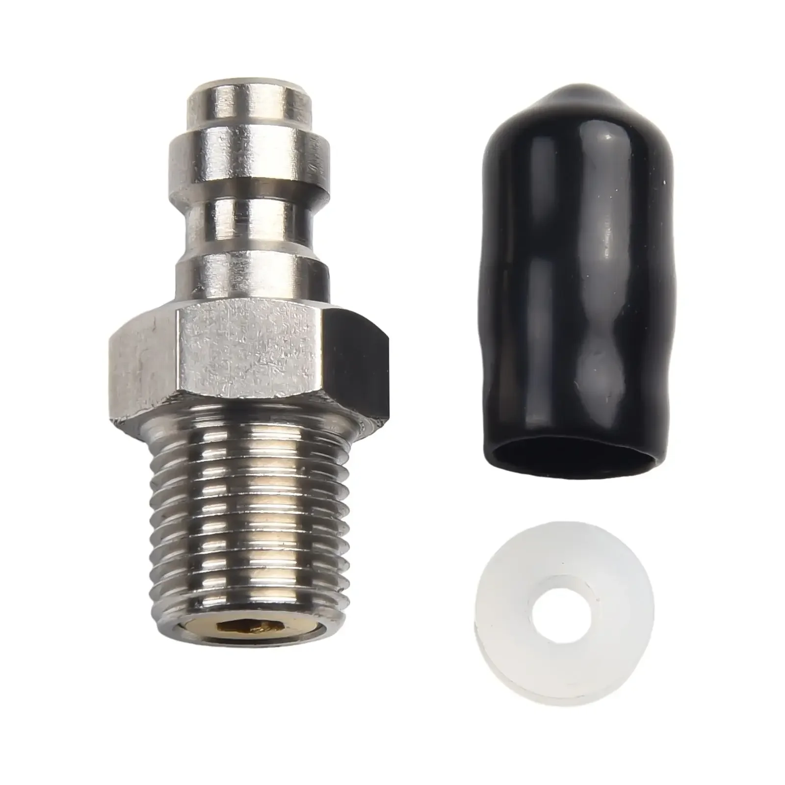 8mm Male Thread Quick Connect Valve PCP Filling With Valve M10 1/8NPT Male Connector For High Pressure Pumps Tool image 2