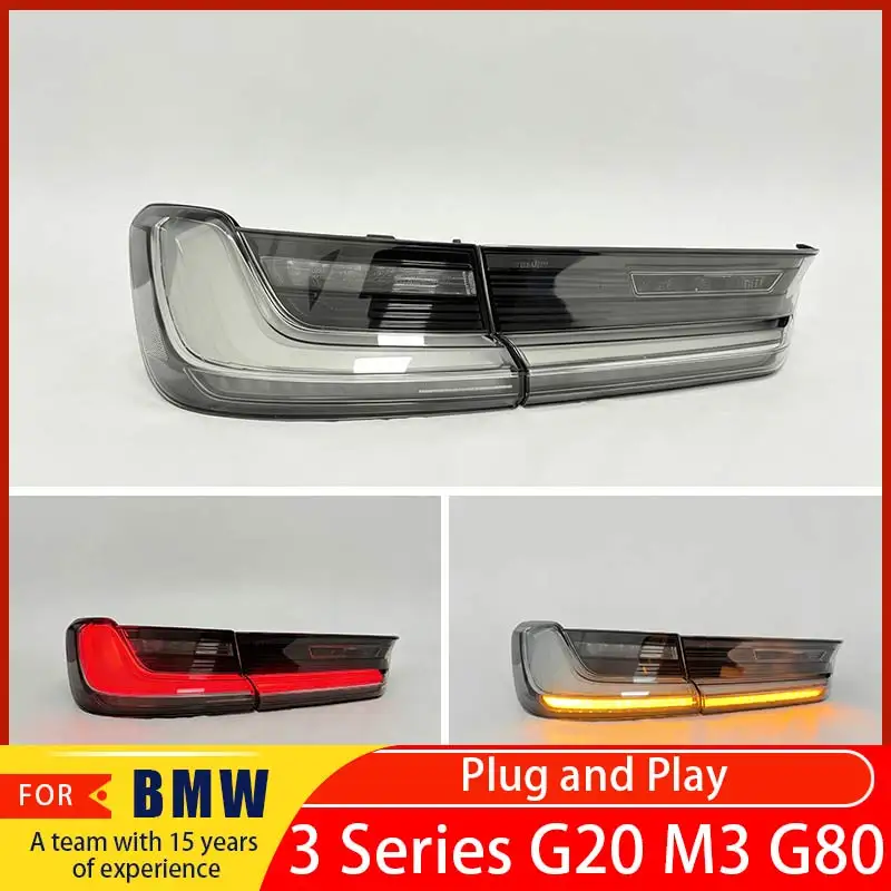 FOR BMW 3 Series LED taillights G20 G28 G80 M3 2019-2026 smoked taillights dynamic brake lights turn signals