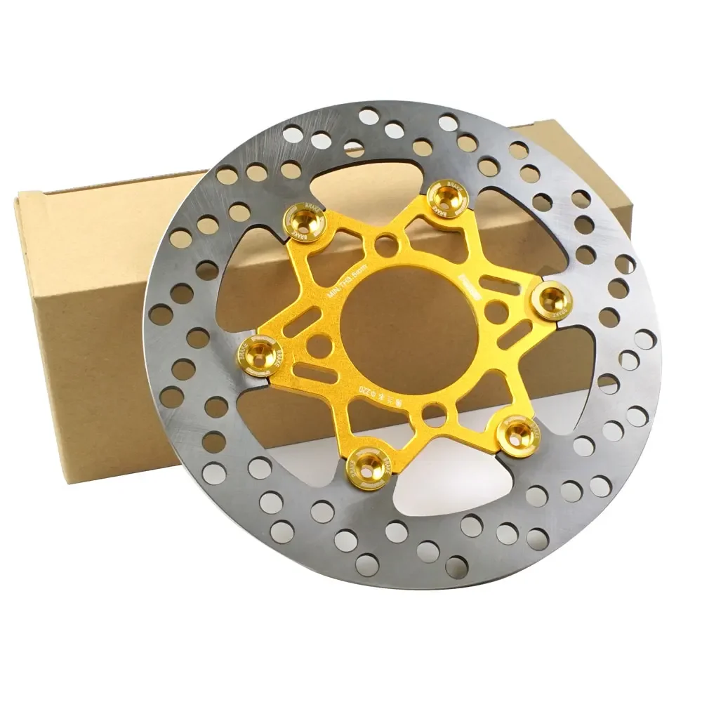 

220mm Motorcycle Disc Brake Rotor 4 Holes Floating Disk For Scooter Streetbike Dirtbike Pitbike Grom Kawasaki Disc Brake Pads