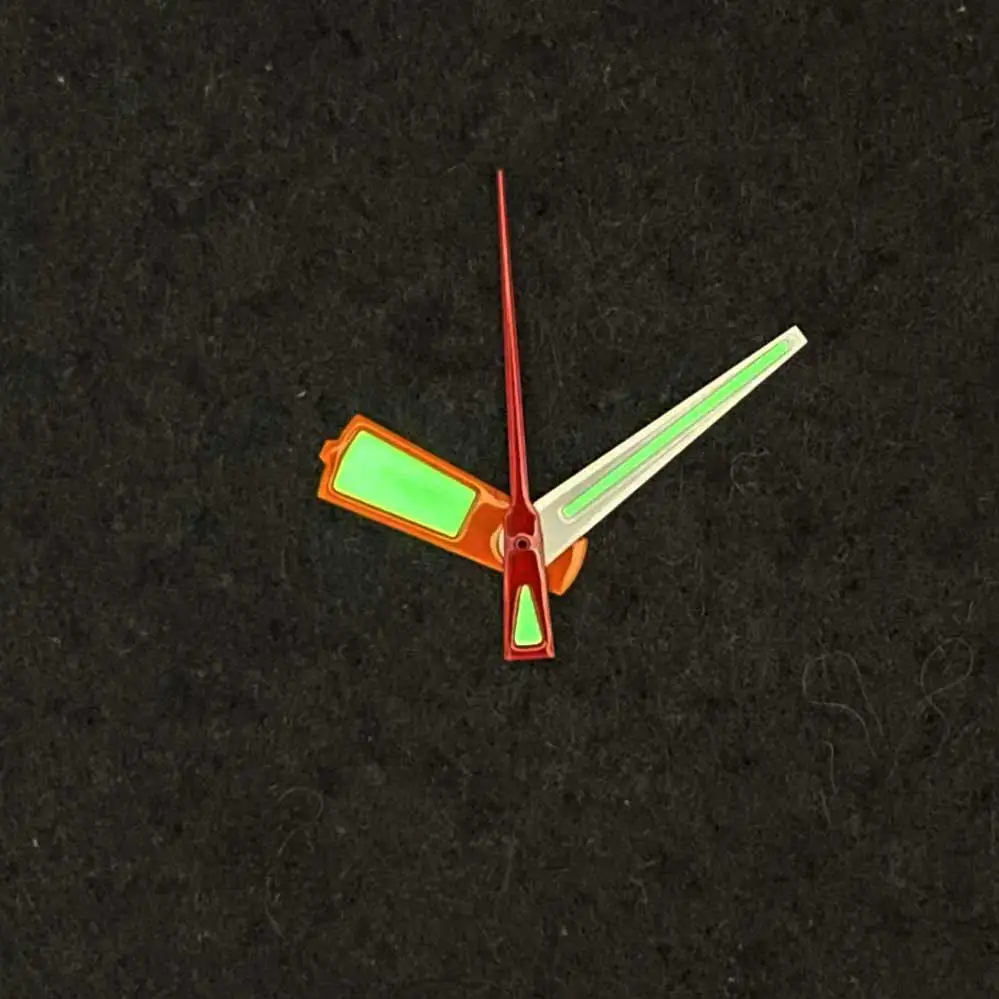 시계 핸드 포인터 바늘 키트, 일본 NH35, NH36, 4R36, 7S 무브먼트, 녹색 발광 시계 핸드 DIY 수리 부품