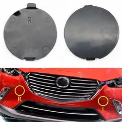 1 Pair Front Bumper Towing Hook Eye Cover Trailer Trim Cap For Mazda CX3 CX-3 DK 2014-2023