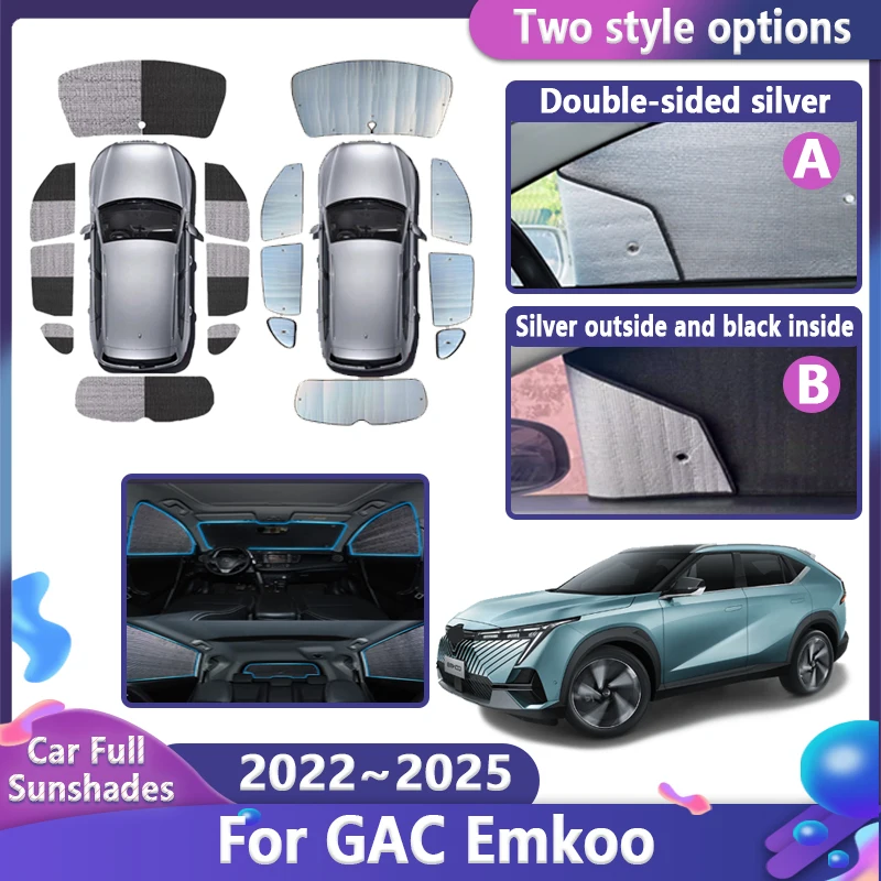 

Car Full Sunshade For Trumpchi GAC Emkoo 2022 2023 2024 2025 Sunscreen Protection Anti-UV Window Privacy Visor Cover Accessories
