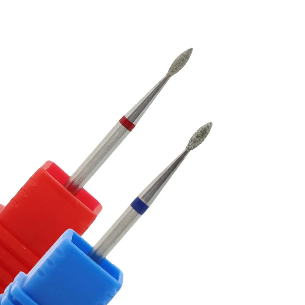 HYTOOS Flamme Kegel Diamant Nagel Bohrer Bits Rotary Russische Nagelhaut Bit Elektrische Maniküre Bohrer Nägel Zubehör – Detail 1