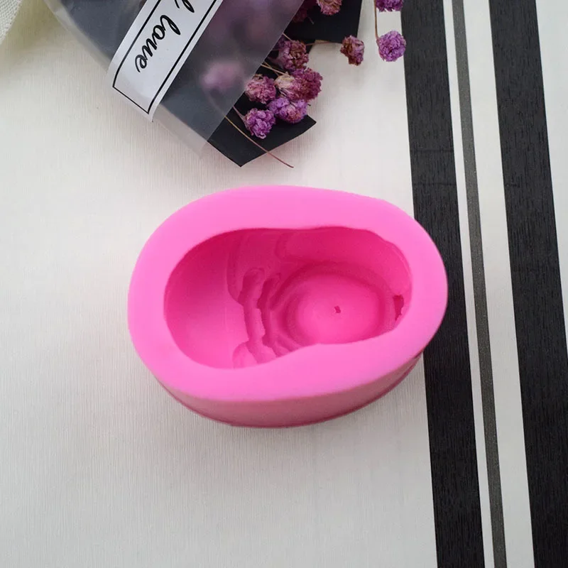 Buty dziecięce Silikonowa forma do świec Ręcznie robione buty 3D Rzemiosło Żywica Formy do odlewania gipsu DIY Czekoladowe ciasto Kostka lodu Narzędzie do pieczenia — zdjęcie 7