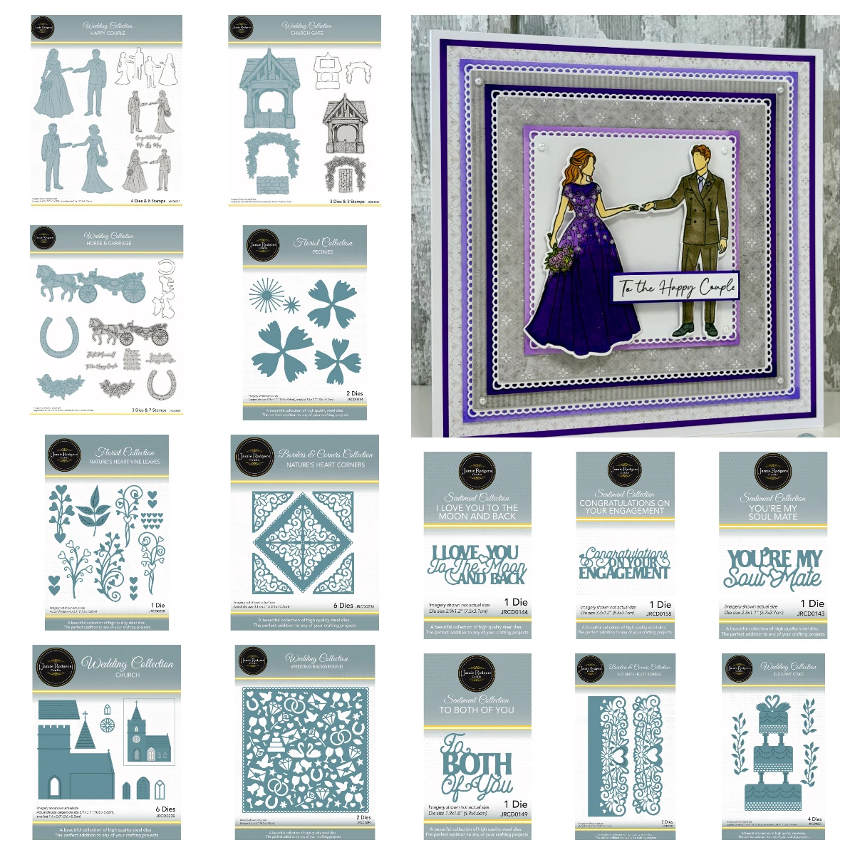 Congratulations on Your Engagement Dies Peonies Die Set to Both of You Die Church Die Set DIY Paper Craft Album August 2026 New
