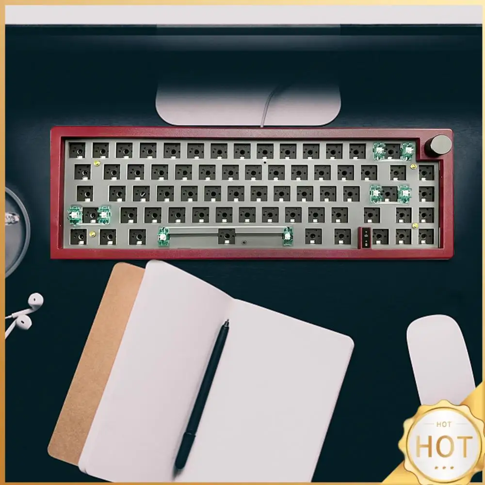 

GMK67 Structure Keyboard Knob Switch RGB Backlit Mechanical Gaming Keyboard Lightweight Durable Convenient Use Game Accessories