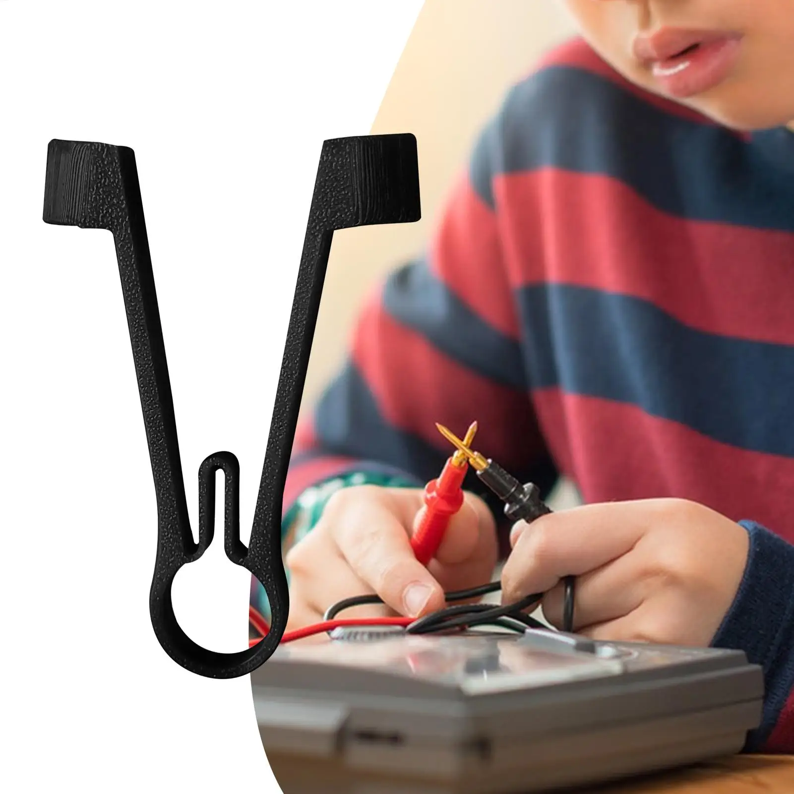 Multimeter Probe Holder Test Meter Probes Clamping Tool Electrical Testing Power Supplies Ergonomic Repairing Accessories