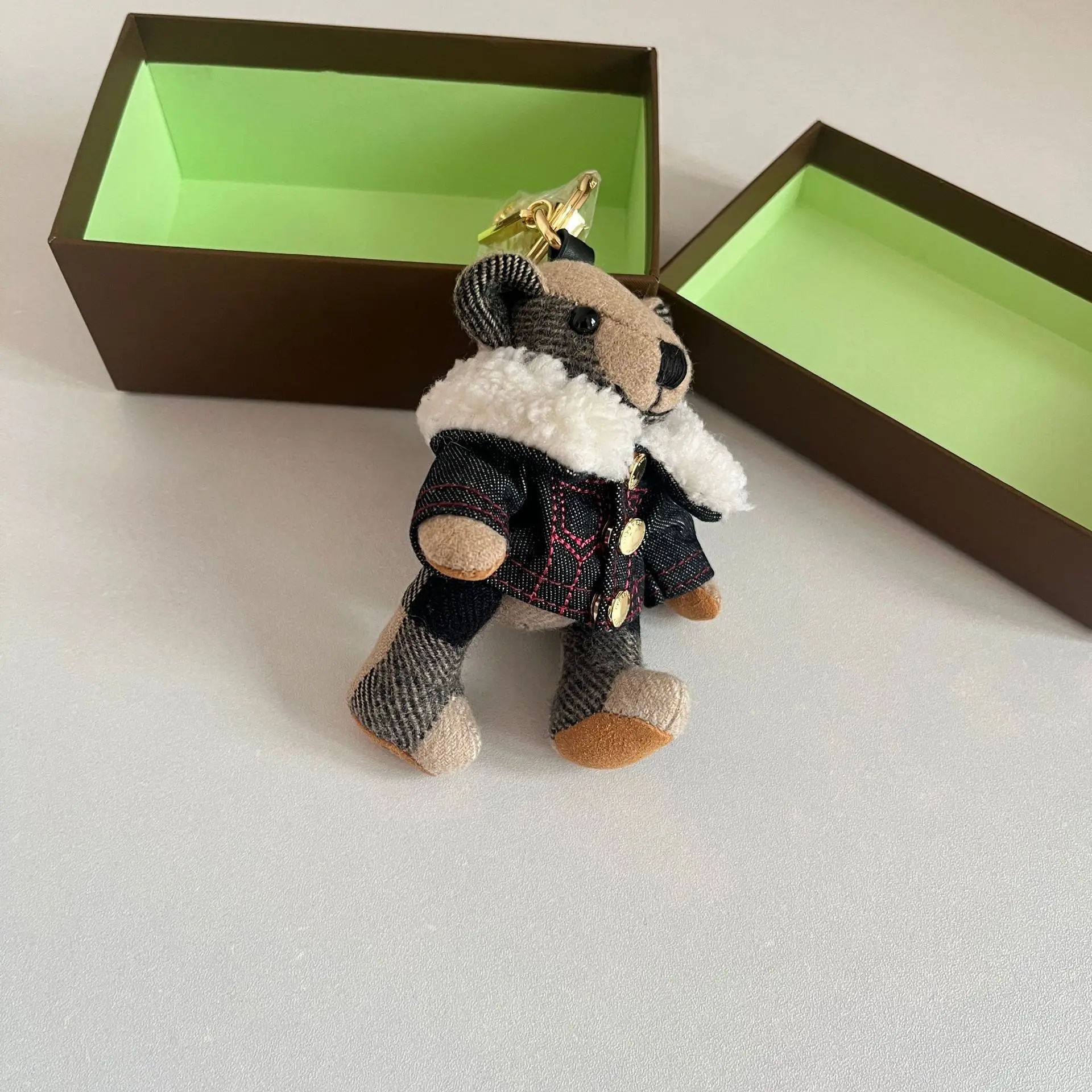 

Cute Teddy Bear Home Decor Hanging Ornament Bag Accessory Plush Cartoon Figurine Car