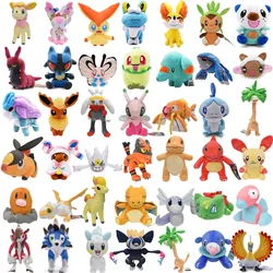 Pokémon Soft Stuffed Animal Brinquedos, Coelho, Lycanroc, Chespin, Pachirisu, Exeggutor, Wooloo, Phanpy, Celebi, Fennekin, Torracat