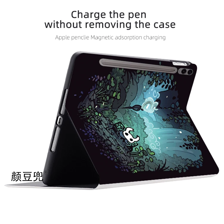 Hollow Knight Anime Game Case For Samsung Galaxy Tab S10 FE plus  S9 FE  Case S7 S8 Plus Tri-fold stand Cover Galaxy tab s6 lite
