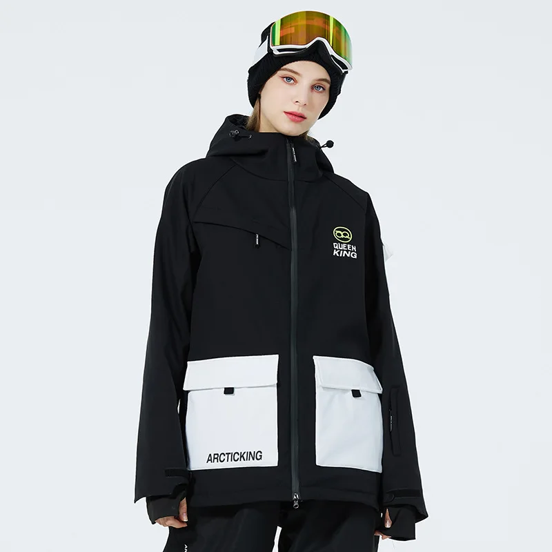 Ski Kleidung Männer Frauen Paare Warme Verdickt Koreanische Snowboard Schnee Jacke Winddicht Wasserdichte Ski Kleidung Tops