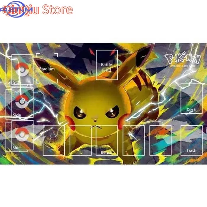 20 Models PTCG Pokemon Dedicated GAME Card Mat Battle Against Pikachu Mewtwo Charizard Gift Toy Game Anime Table Mat 60*40cm
