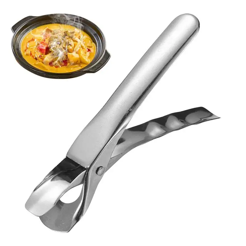 Plate Lifter Stainless Steel Bowl Clip Anti Scalding Multipurpose Clamps Portable Hot Dishes Bowl Pot Lifter For Home Kitchen