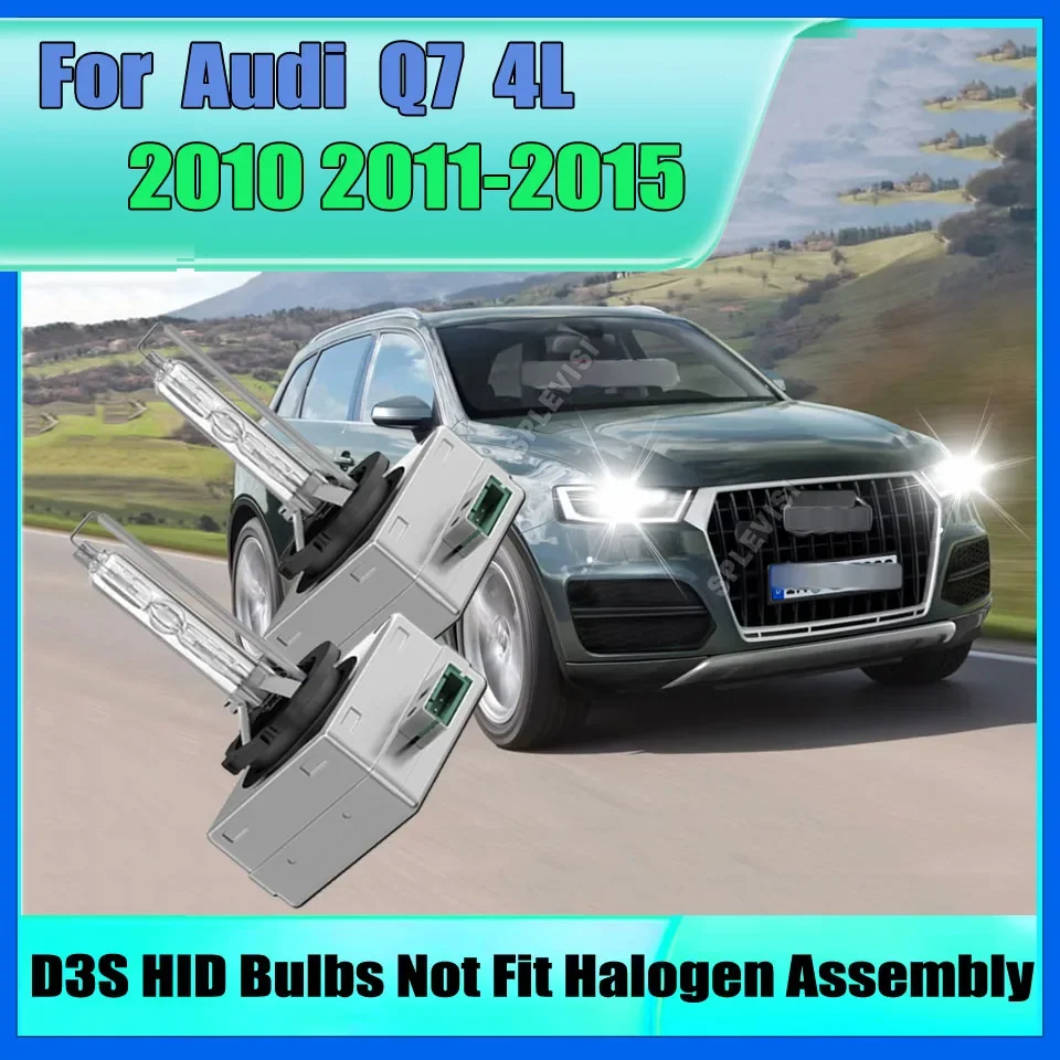 HID D3S 35W 6000K Auto Lamp Car Headlight - 300% Much Brighter than Halogen Bulbs For Audi Q7 4L 2010 2011 2012 2013 2014 2015
