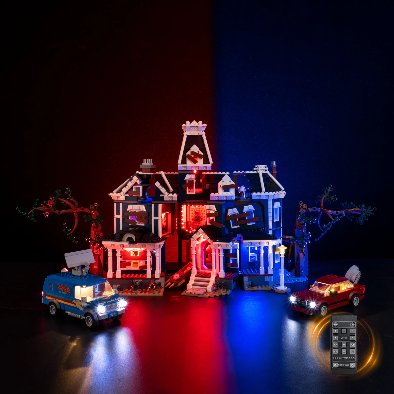 Juego de luces LED adecuado para Lego Stranger Things: The Creel House 11370, lámpara de bloques de construcción (no incluye bloques de modelo)