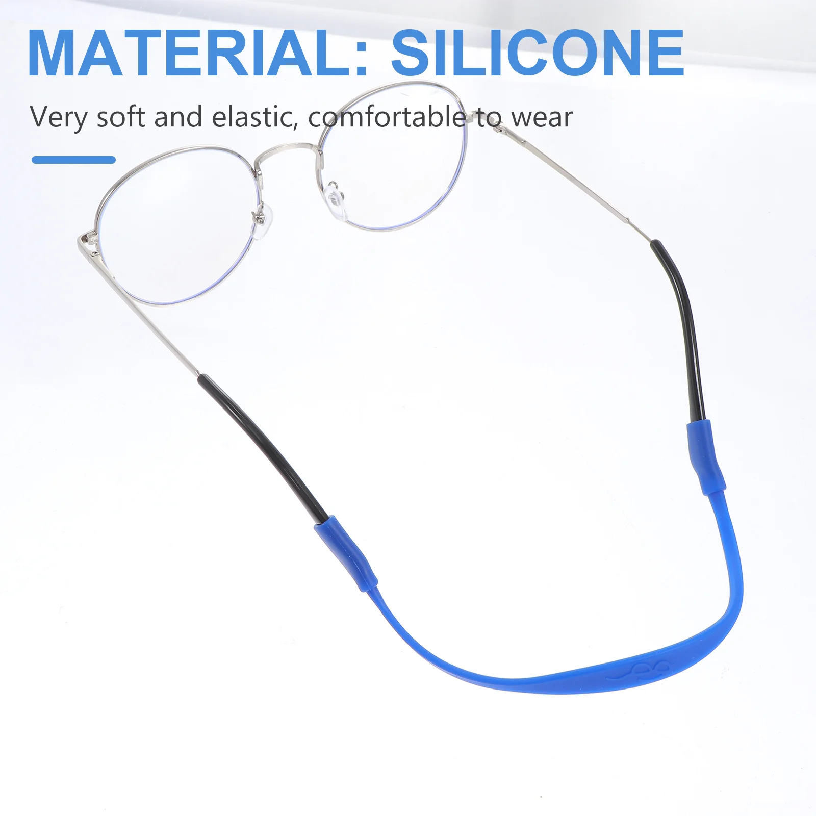 10 قطعة حزام النظارات سيليكون المضادة للانزلاق سلاسل النظارات للرياضة في الهواء الطلق استخدام النظارات الشمسية الحبل التجنيب سلامة العمل