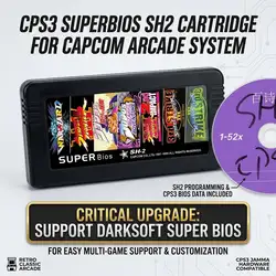CPS3 SuperBIOS SH2 Cartridge for Capcom Arcade System - Support Darksoft Super Bios | Retro Classic Arcade Game Cart | Hardware