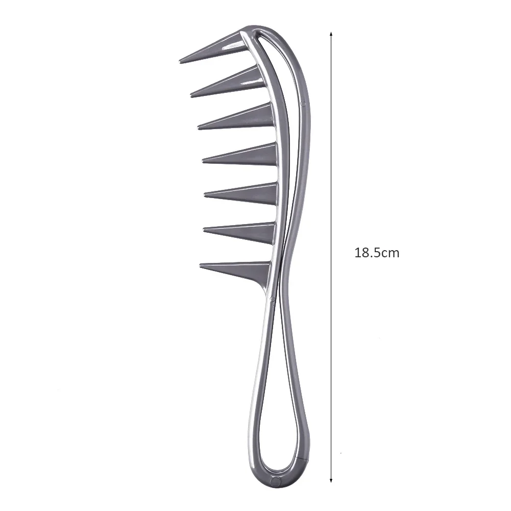 Wide Tooth Plastic Comb Curly Hair Salon Hairdressing Comb Massage for Hair Styling Tool for Curl Hair