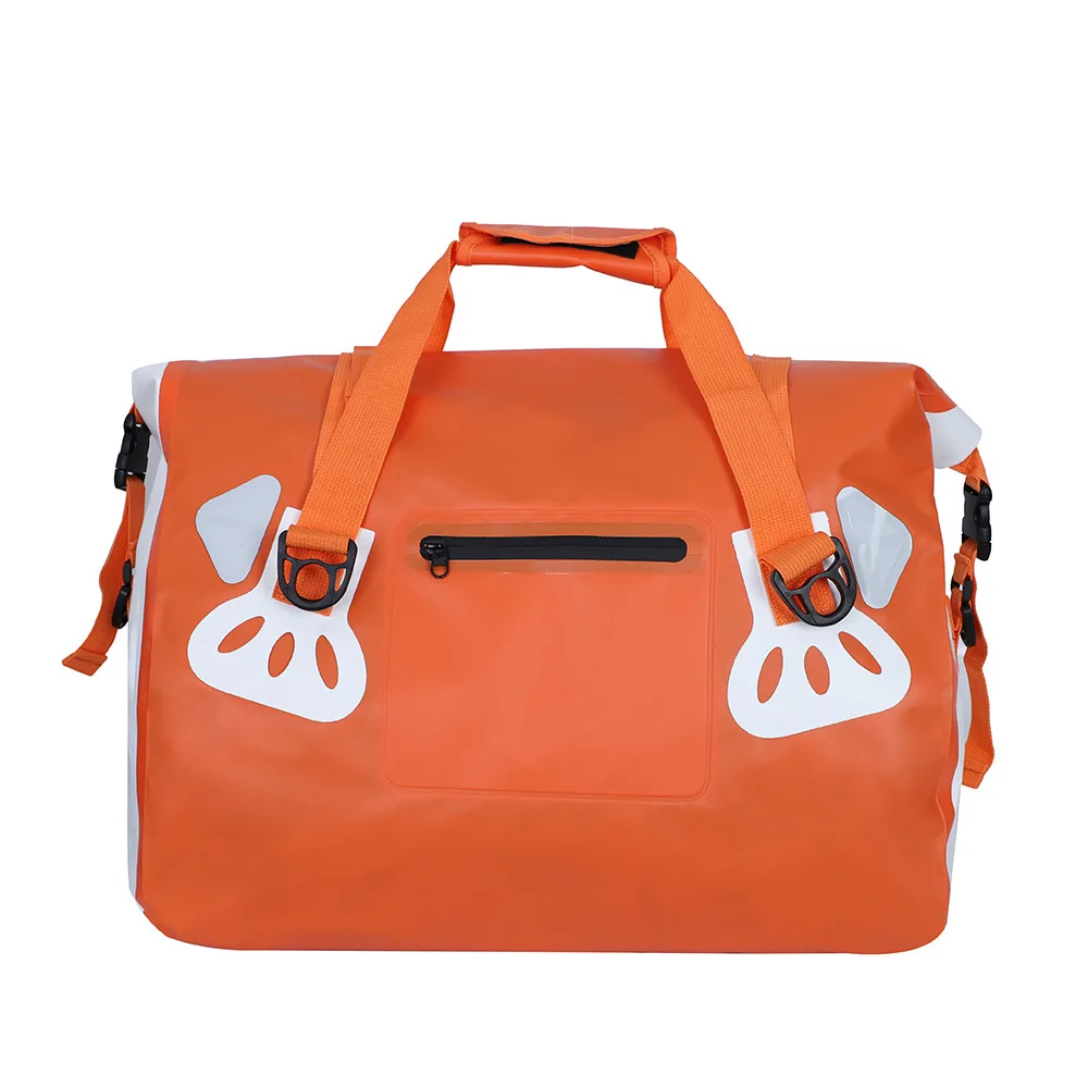 Large capacity spot waterproof travel bag outdoor sports camping skiing dry and wet separation duffel 50L