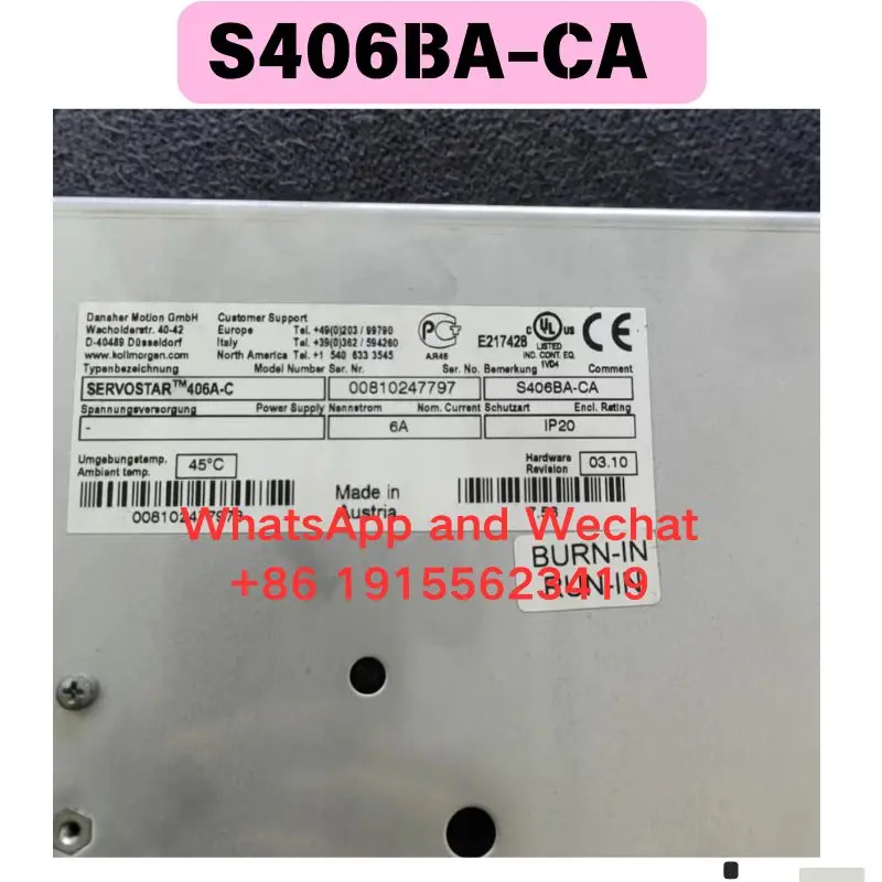 Used OEM disassembled parts Driver S406BA-CA Functional test OK