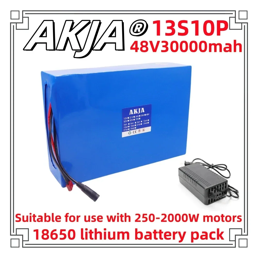 Air fast transportation New Full Capacity Power 18650 Lithium Battery 48V30ah Lithium Battery Pack 13S10P Suitable for 250-2000W