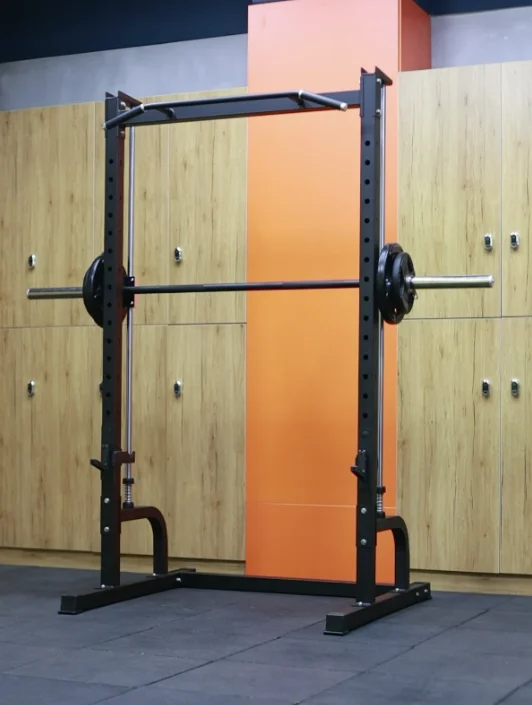 Smith Machine Squat Rack Pull-Up Trainer Multi-Functional Squat Bench Press Barbell Rack Strength Training Equipment