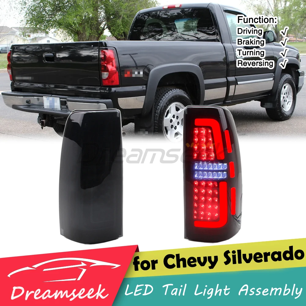

Светодиодный задний стоп-сигнал в сборе для Chevy Silverado 1999-2006 GMC Sierra 1500 2500 3500 HD 1999-2002 с указателем поворота L + R