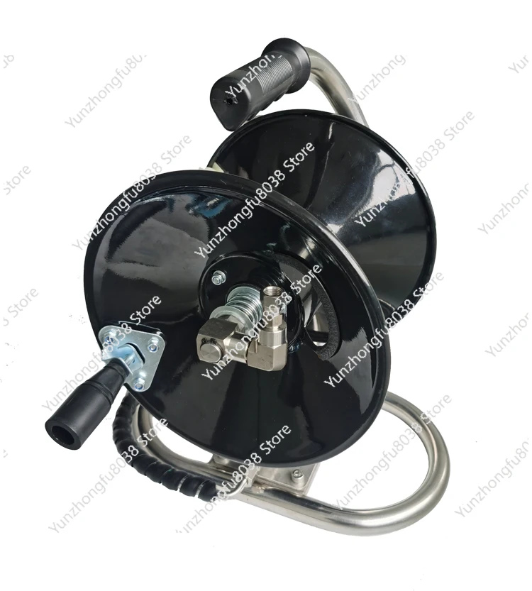 

Portable high-pressure pipe reel, dredging hand reel, collector, car washing machine high-pressure storage rack