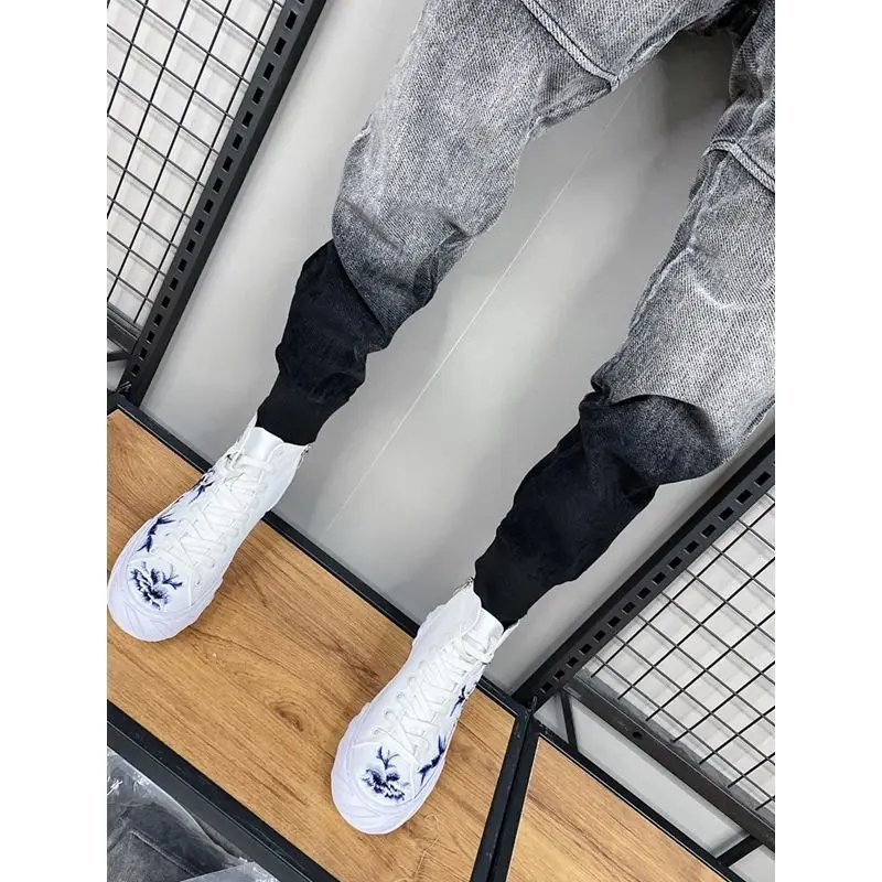 Color Match Hip Hop Male Trousers Sweatpants Streetwear Pants Elastic Waist Running Jogger Pant High Quality Men\'s Clothing