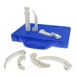 Tierarzt Veterinary Disposable Laryngoscope Set Flexible Fiber Optical Light Anesthetic Throat Mirror Animal Veterinary Clinic
