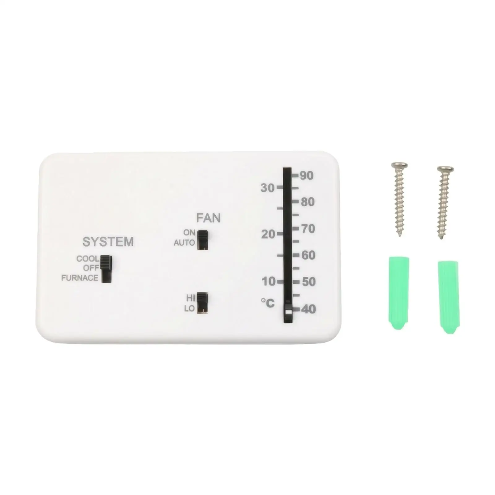 Heating and Cooling Control Unit White RV Thermostat Replacement Furnace