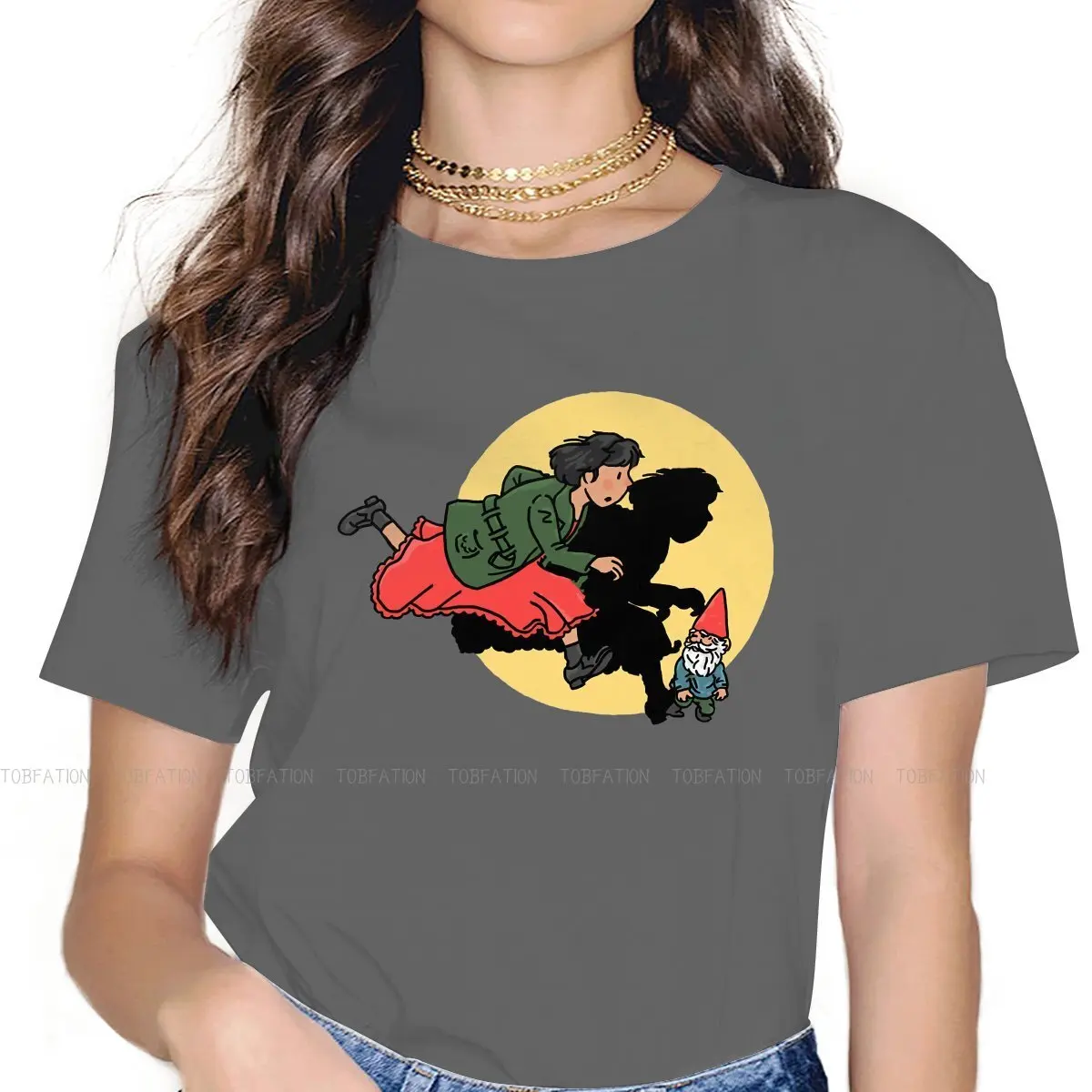 Amelie TShirt For Girls The Adventures Comics Tees Style Lady T Shirt 5XL Soft Printed Oversized